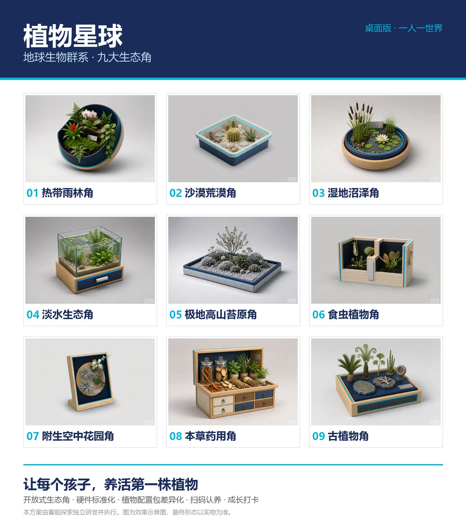 植物星球 桌面版九大生态角总览